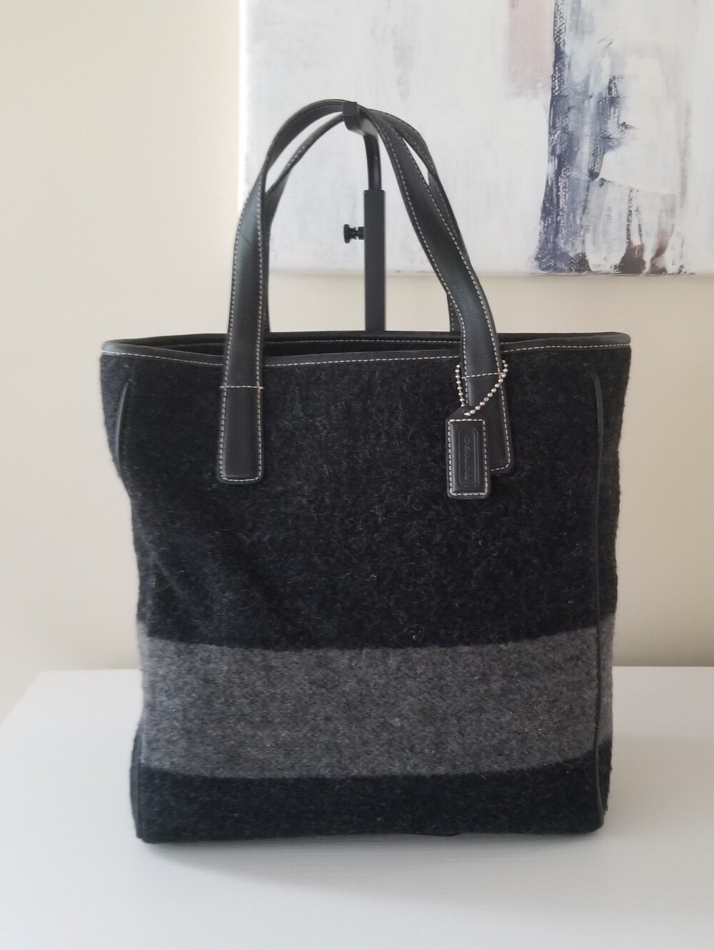 Coach Vintage Wool Tote Bag